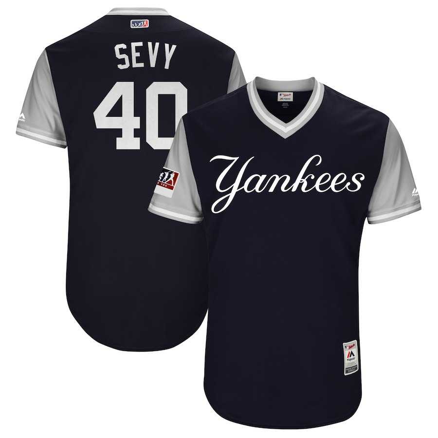 Yankees 40 Luis Severino Sevy Navy 2018 Players Weekend Stitched Jersey Dzhi,We sell and wholesale Yankees 40 Luis Severino Sevy Navy 2018 Players Weekend Stitched Jersey Dzhi on line form chian!